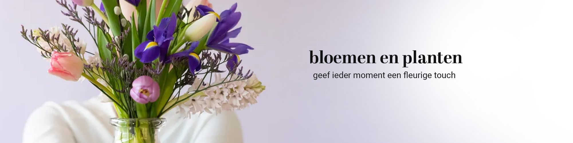 banner Zijden Boeket Bloemen