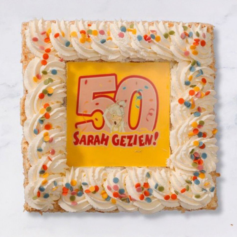 Sarah slagroomtaart 10 personen