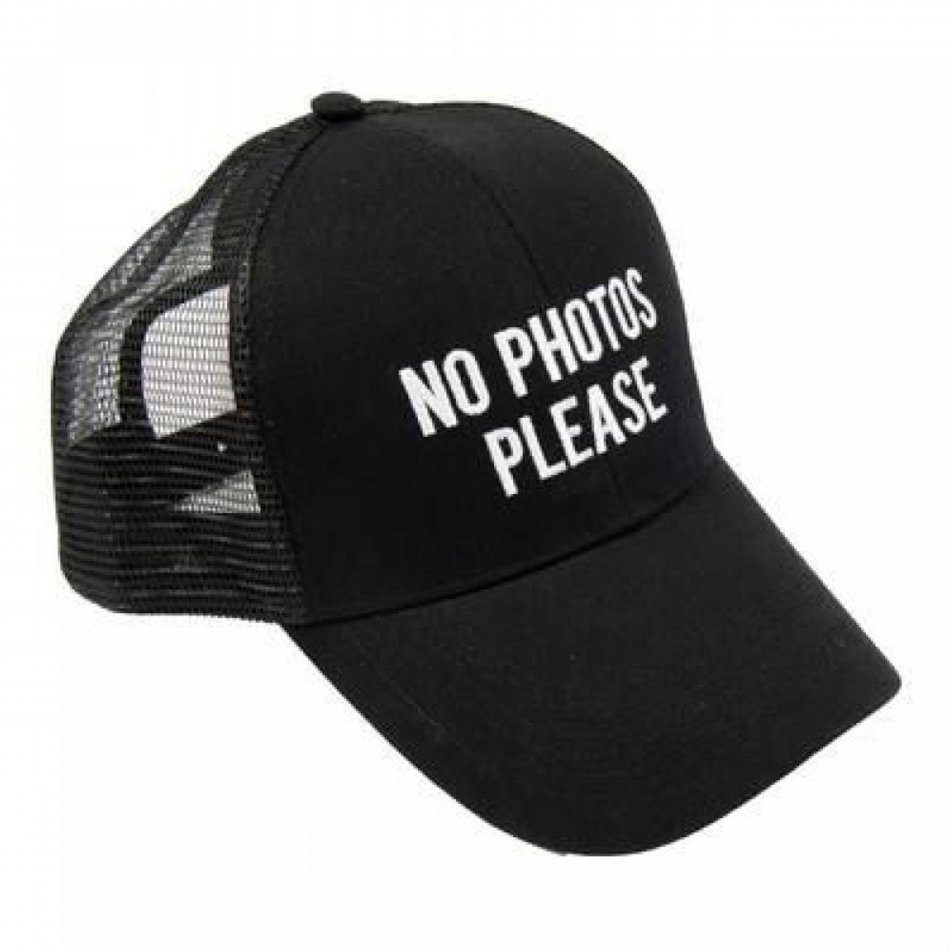 Baseball Cap No Photos Please
