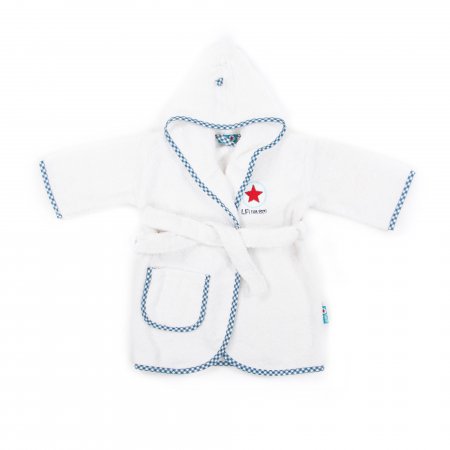 Baby badjas Boy Uni Wit