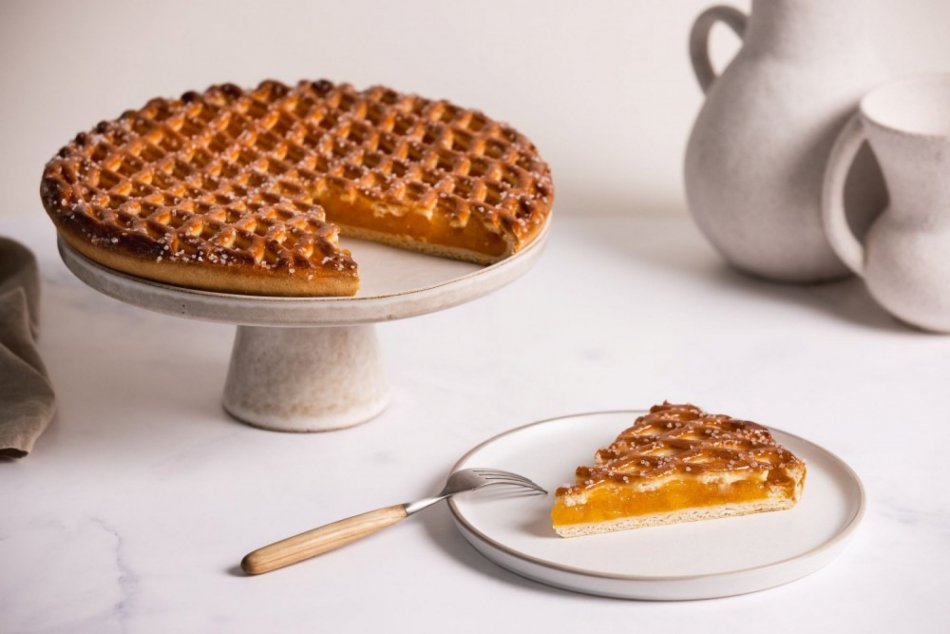 Abrikozen vlaai 10 personen