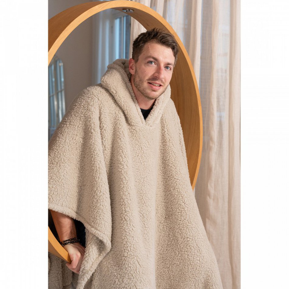 Teddy Hoodie Taupe