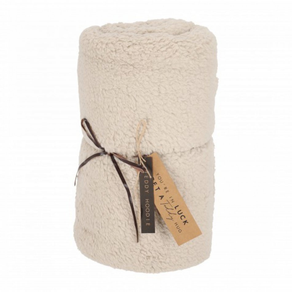 Teddy Hoodie Taupe