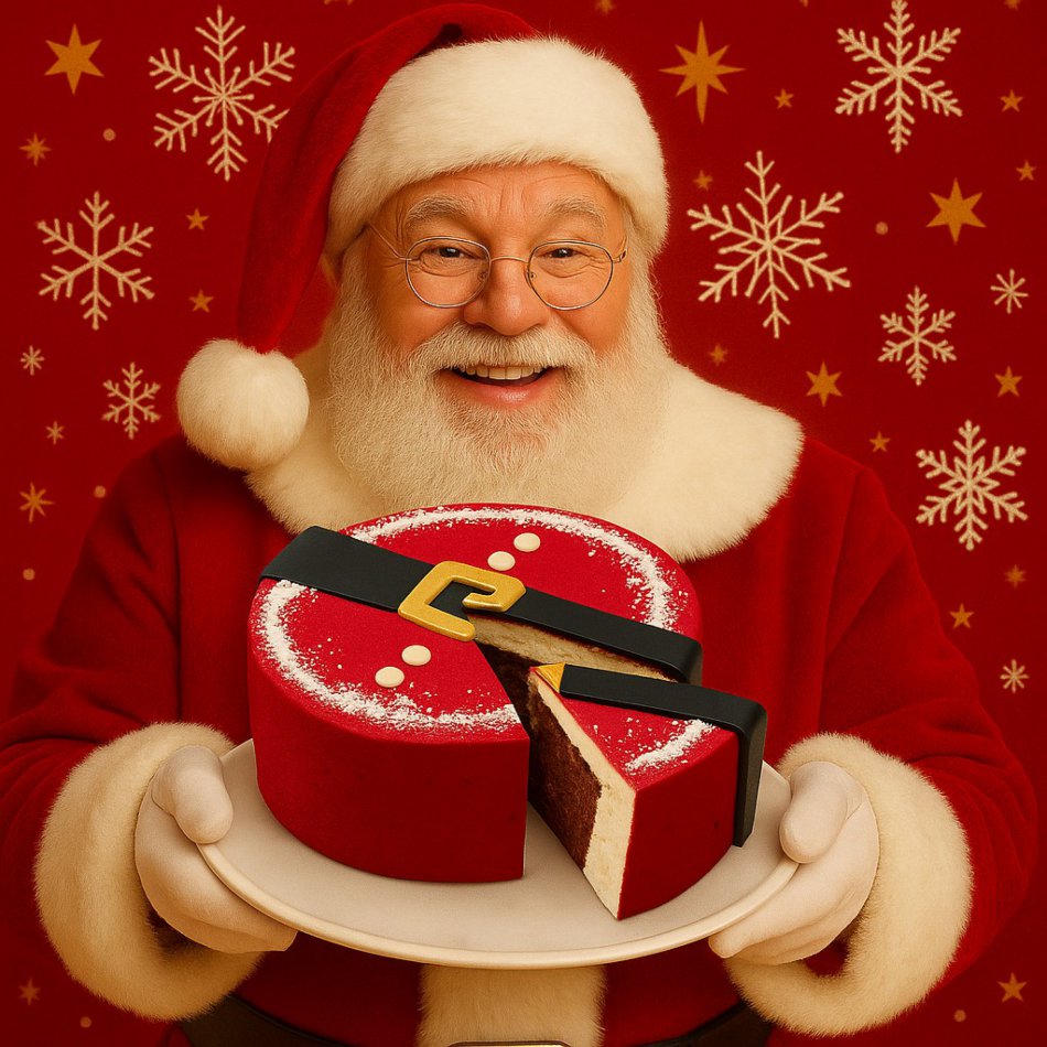 Kerstmanriem Taart 10 personen