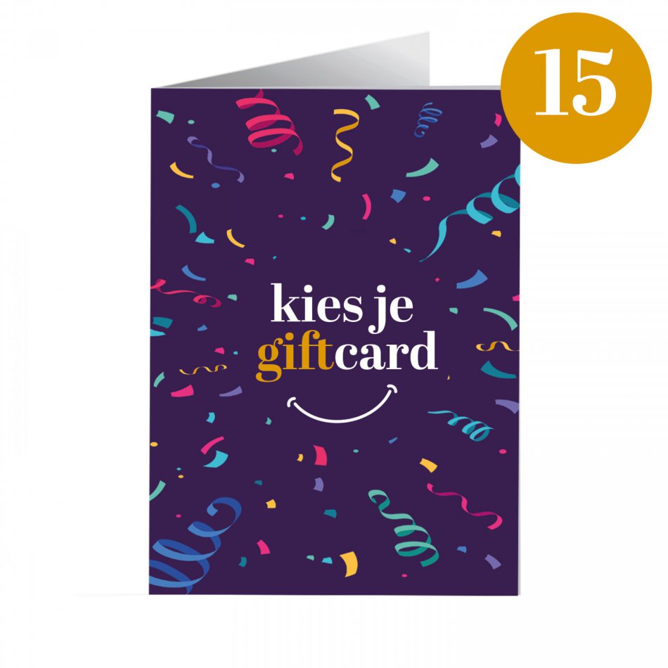 Kies je Giftcard 15 euro